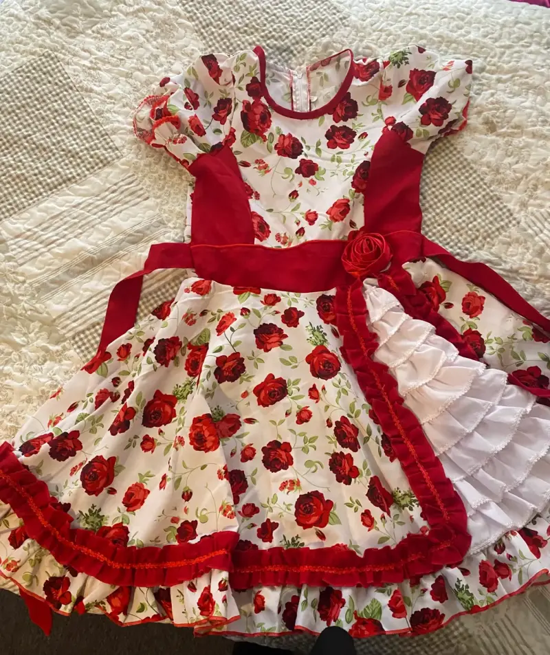 Vestido de huasa con falso talla 10