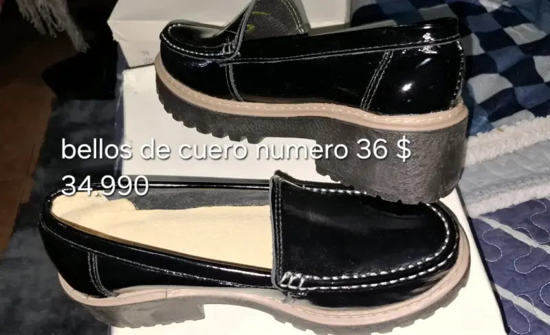 Zapatos de cuero para mujer talla 36-37 nuevos - 1
