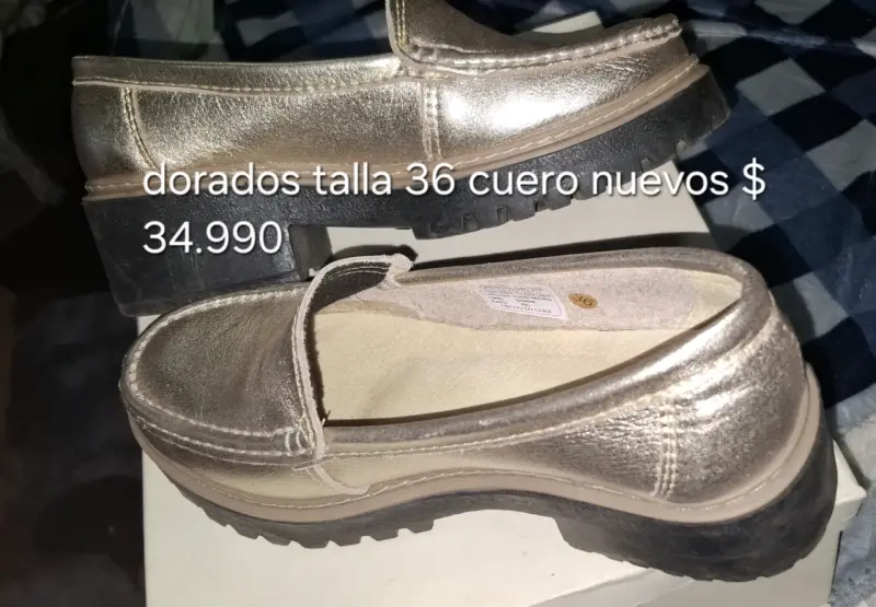Zapatos de cuero para mujer talla 36-37 nuevos - 2