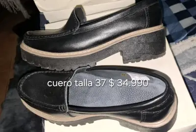 Zapatos de cuero para mujer talla 36-37 nuevos - miniatura 3