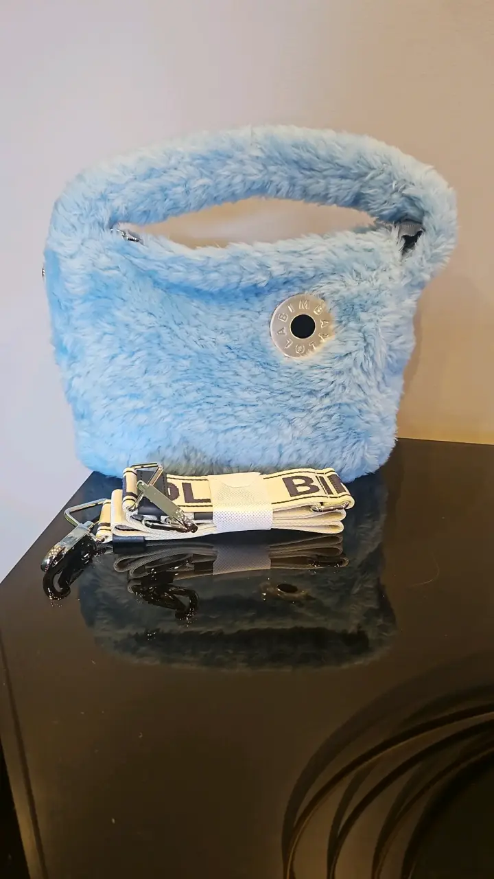 Bolso de peluche azul Bimba y Lola - 2