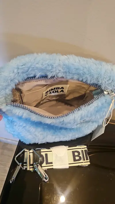 Bolso de peluche azul Bimba y Lola - miniatura 3
