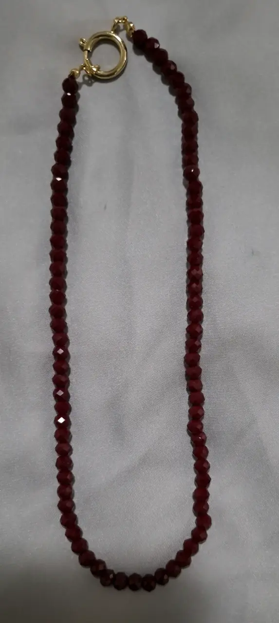 Collar de piedras naturales multicolor bellos - 5