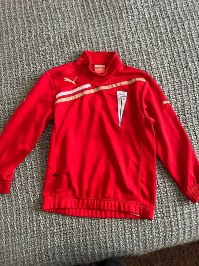Chaqueta deportiva roja Puma Cruzados - miniatura 1