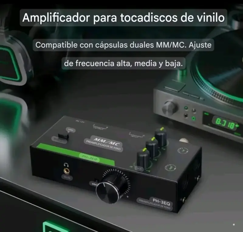Preamplificador profesional MM/MC para Tocadiscos - 3