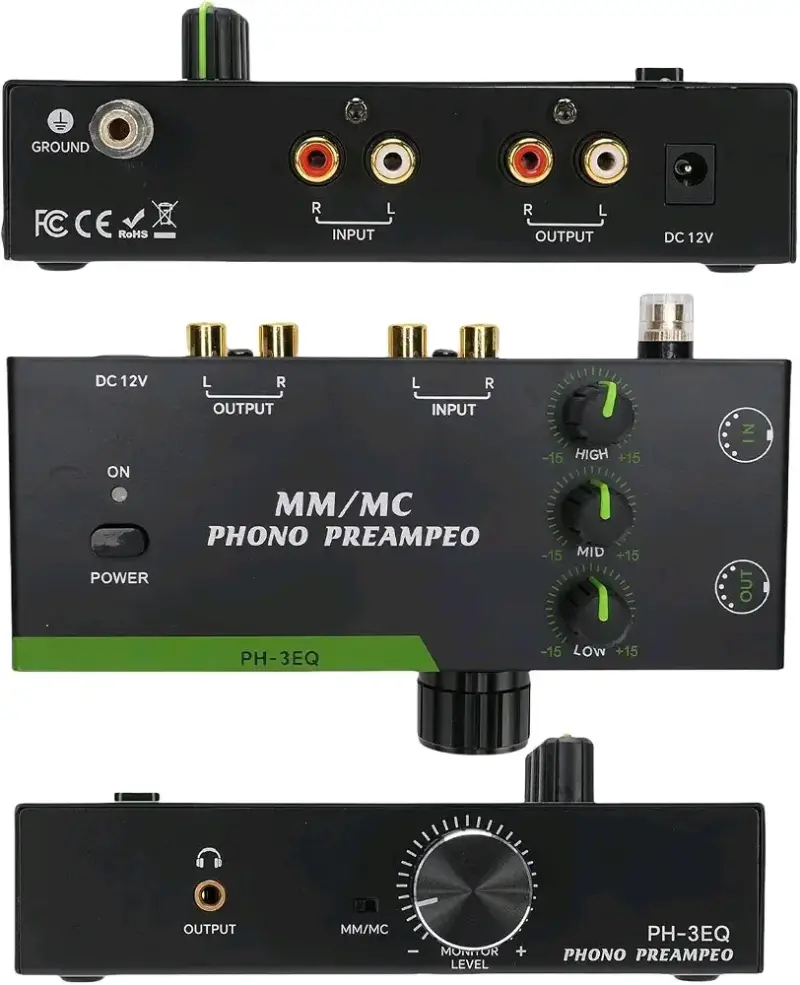 Preamplificador profesional MM/MC para Tocadiscos - 4