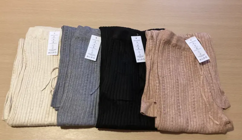 Pantalones de lanilla acanalado para mujer - 2