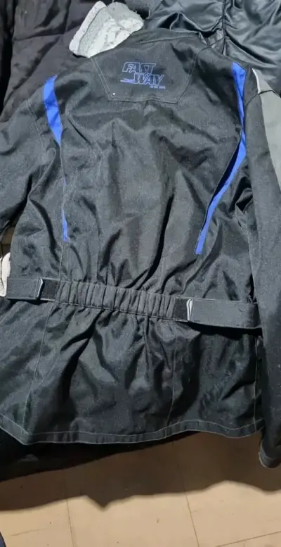 Chaqueta de moto Fastway negra y azul talla XL - miniatura 1