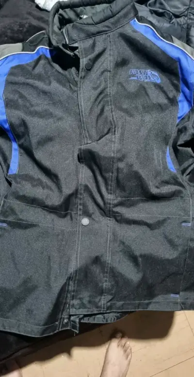 Chaqueta de moto Fastway negra y azul talla XL - miniatura 3