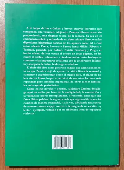 Libro 'No Leer' de Alejandro Zambra - miniatura 2