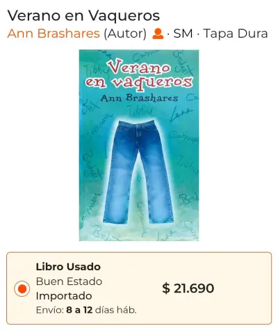 Libro 'Verano en Vaqueros' de Ann Brashares - miniatura 1
