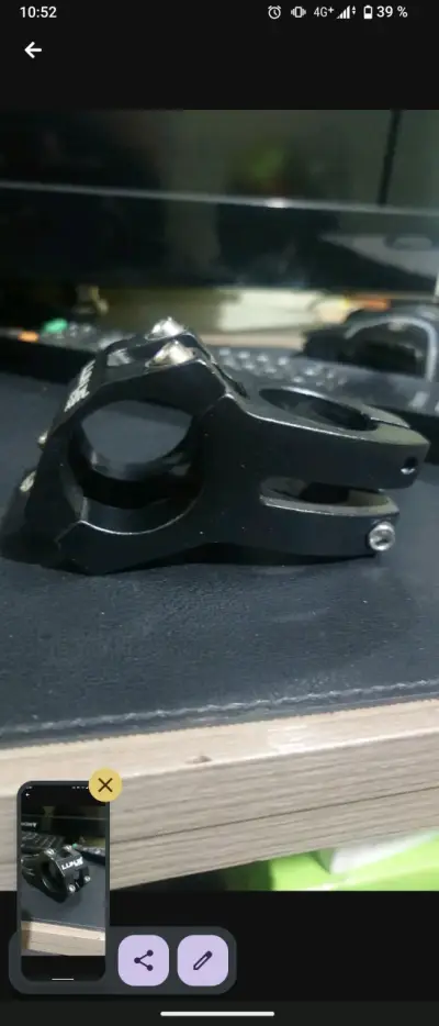 Tee de  bicicleta LUNJE negra mtb - miniatura 2