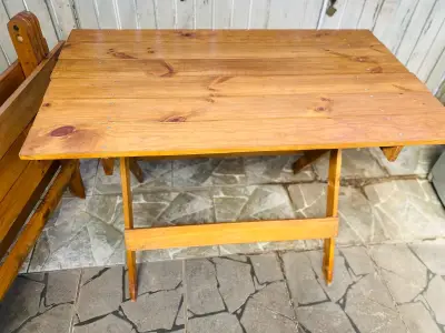 Mesa plegable de madera para exteriores - miniatura 4