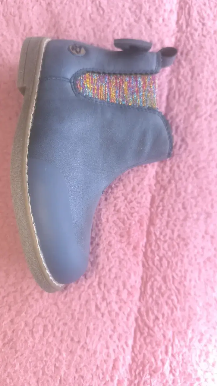 Botines de cuero para niños con detalle colorido - 6