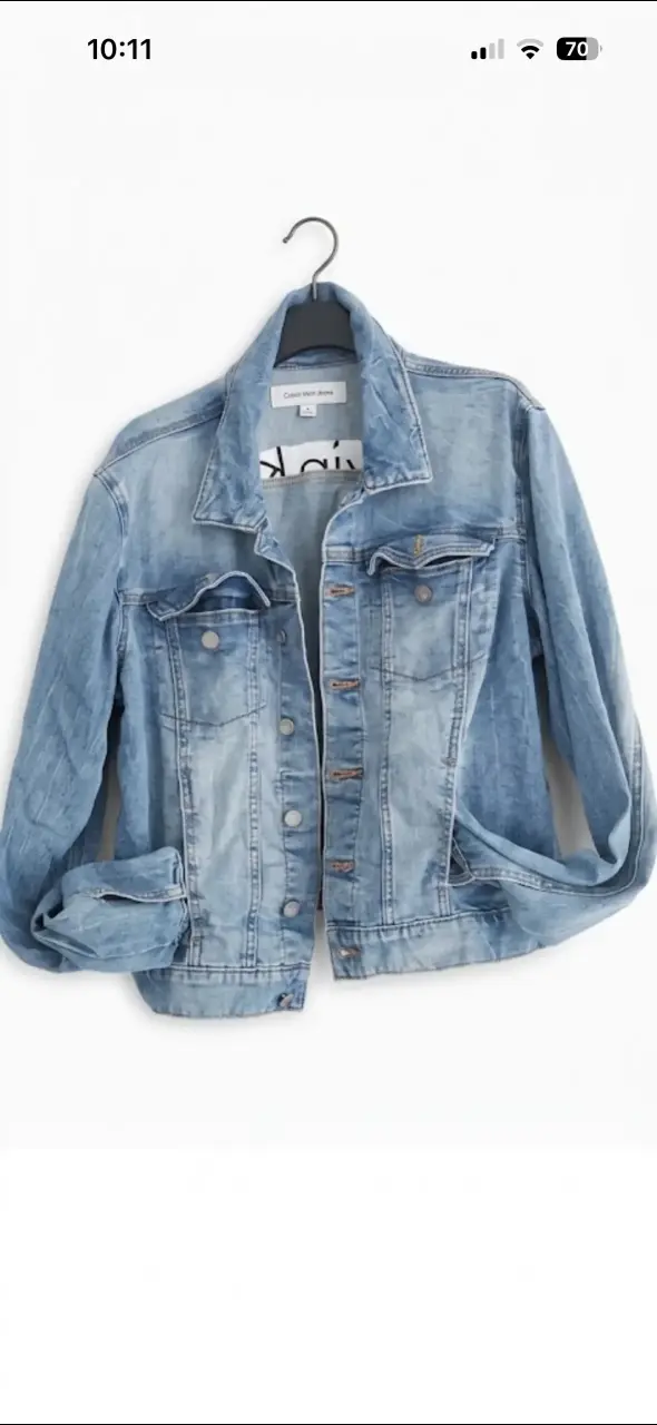 Chaqueta de Mezclilla Calvin Klein Jeans Azul