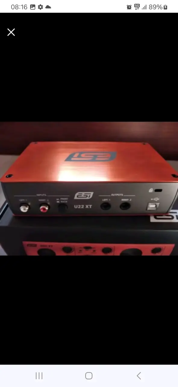Interfaz de Audio ESI U22 XT Roja - 1