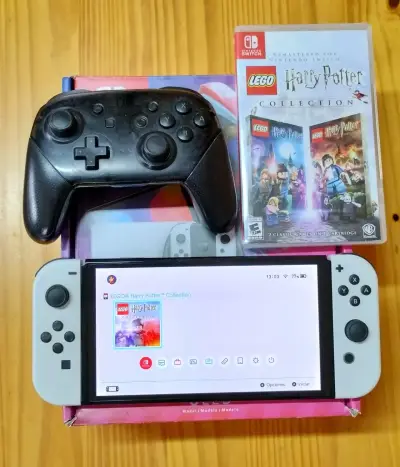 Nintendo Switch Oled+juego Físico+ Pro Controller - miniatura 1