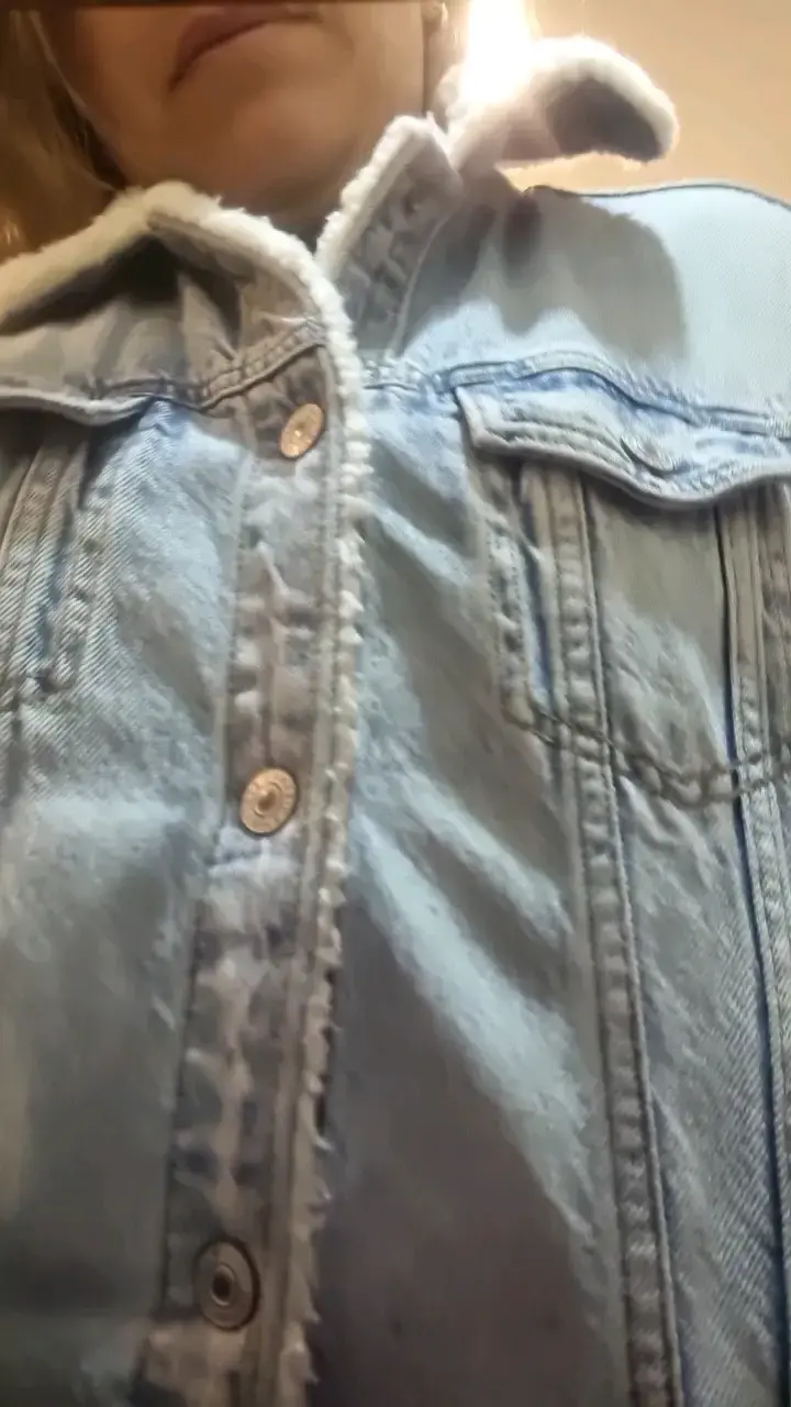Chaqueta de mezclilla con forro de borrego para mujer - 3