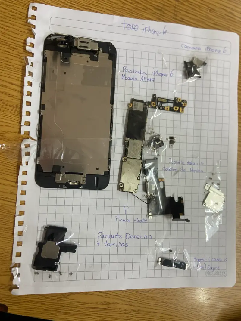 Repuestos para iPhone 6 desarmado - 2