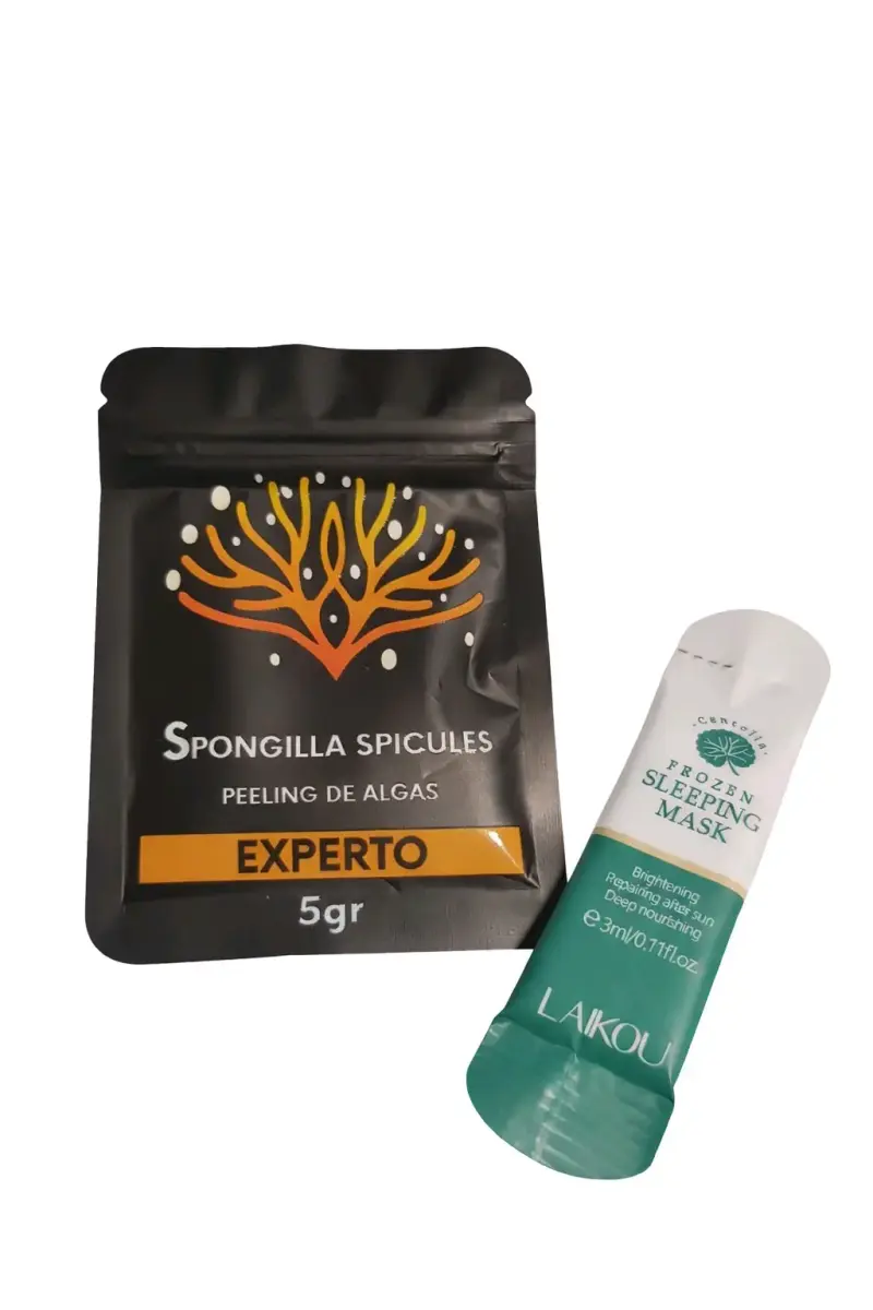 y peeling de algas Spongilla Spicules + Gel calma