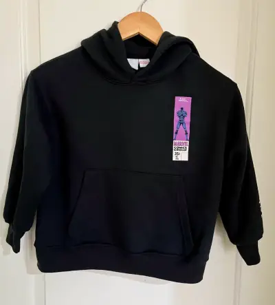 Polerón negro infantil con diseño gráfico - miniatura 5