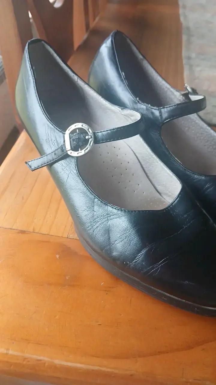Zapatos de cuero negros con hebilla Anatómia - 2