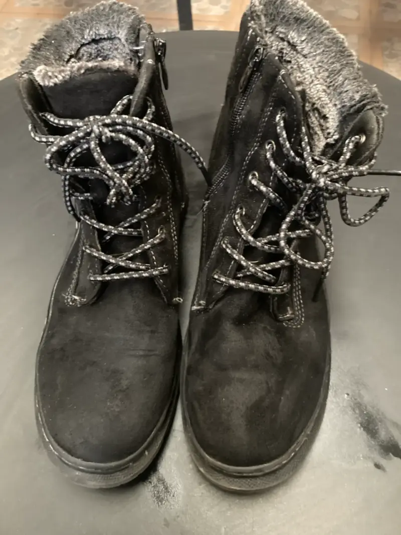 Botas de invierno negras con forro de lana - 2