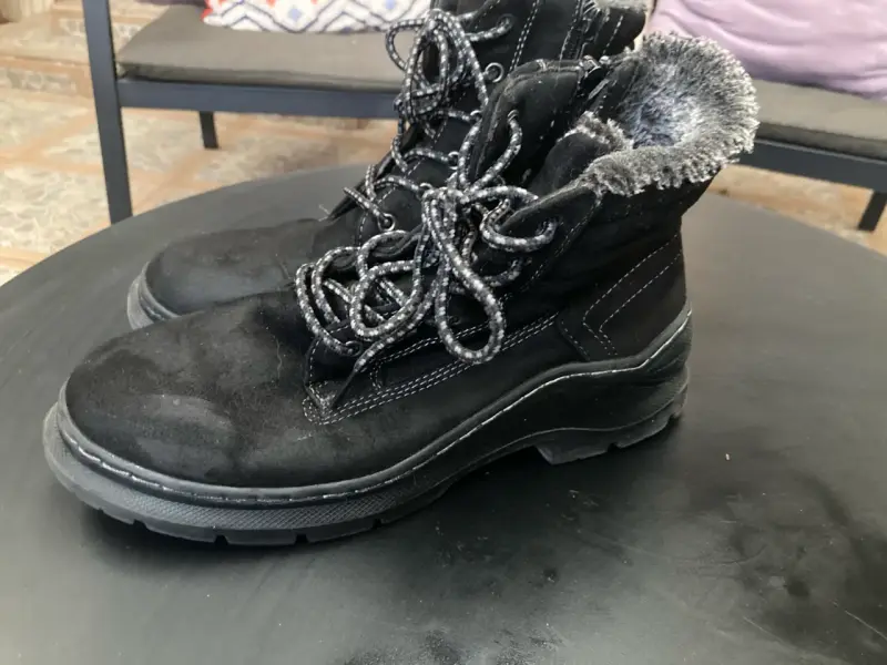 Botas de invierno negras con forro de lana - 3