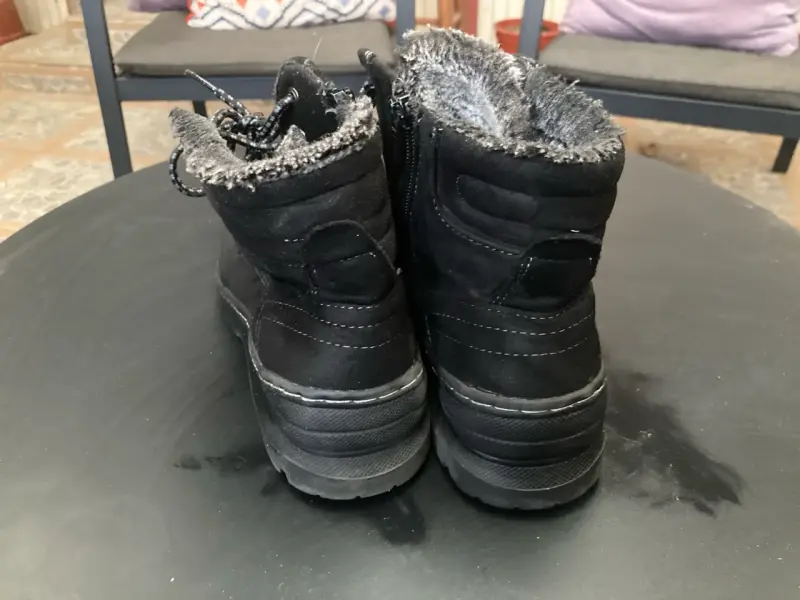 Botas de invierno negras con forro de lana - 4