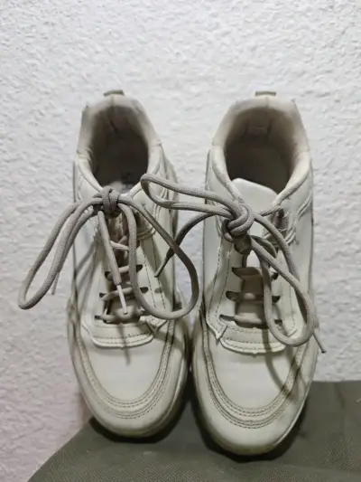 Zapatillas Shein blancas de plataforma talla 39 - miniatura 3