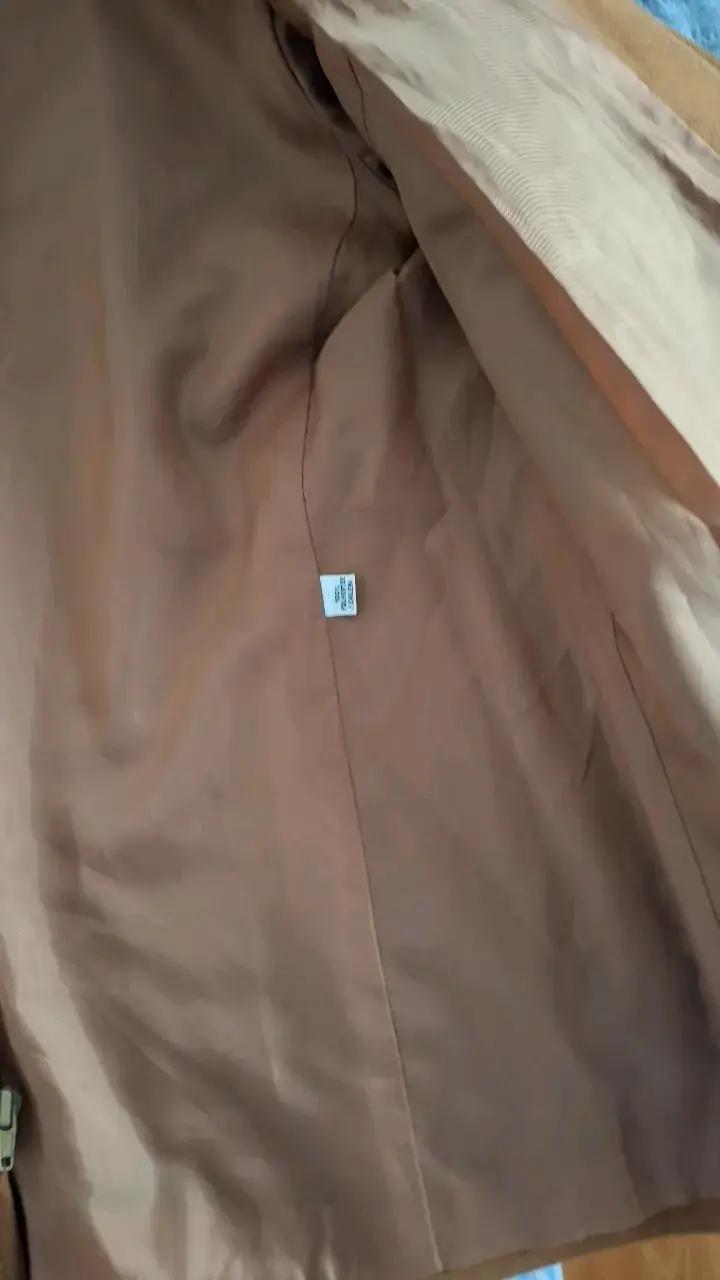 Chaqueta de gamuza marrón para mujer - 5