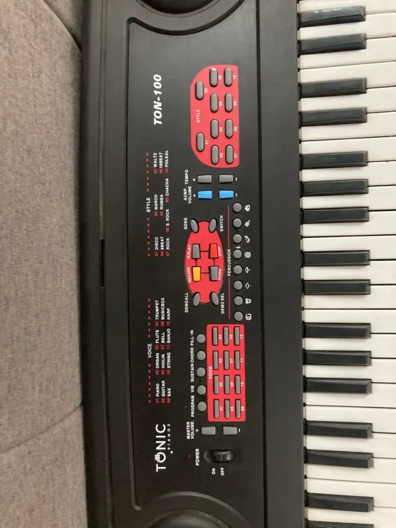 Teclado electrónico Tonic TON-100 con micrófono - 3