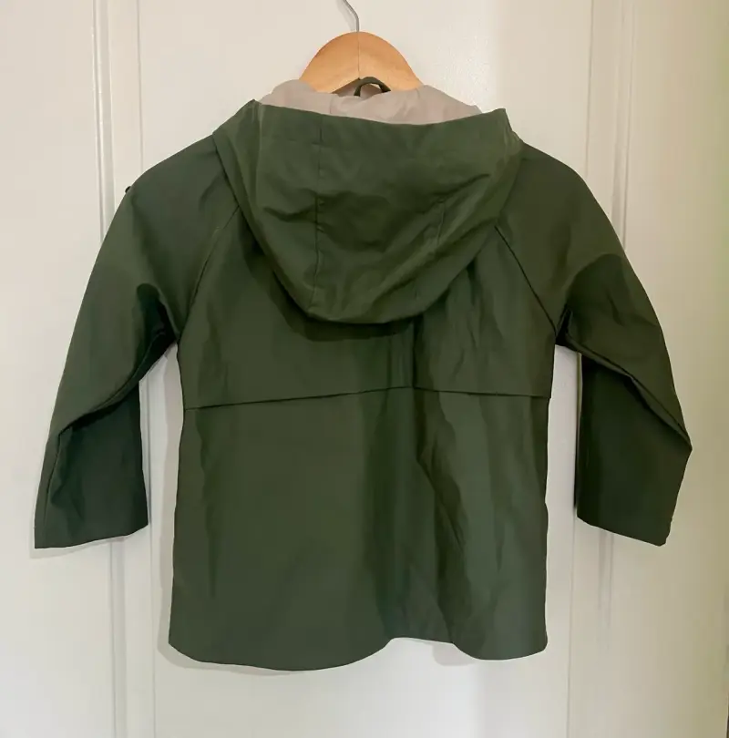 Chaqueta verde para niños Zara con capucha - 2
