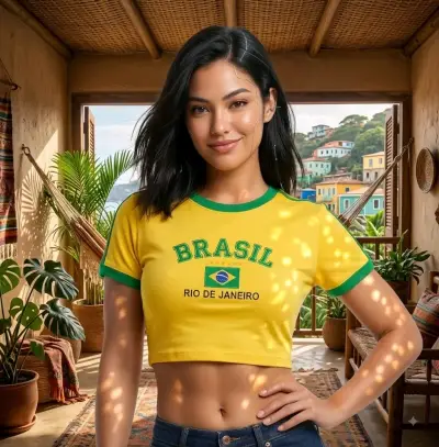 Polera Amarilla Brasil Rio de Janeiro - miniatura 2