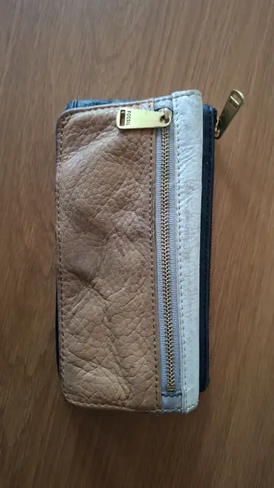 Billetera de cuero Fossil multicolor - miniatura 1