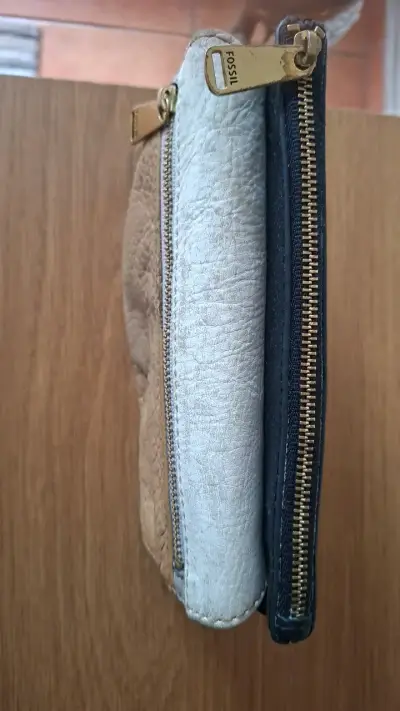 Billetera de cuero Fossil multicolor - miniatura 3