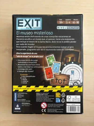 Juego de Mesa Exit El Museo Misterioso Como Nuevo - miniatura 2