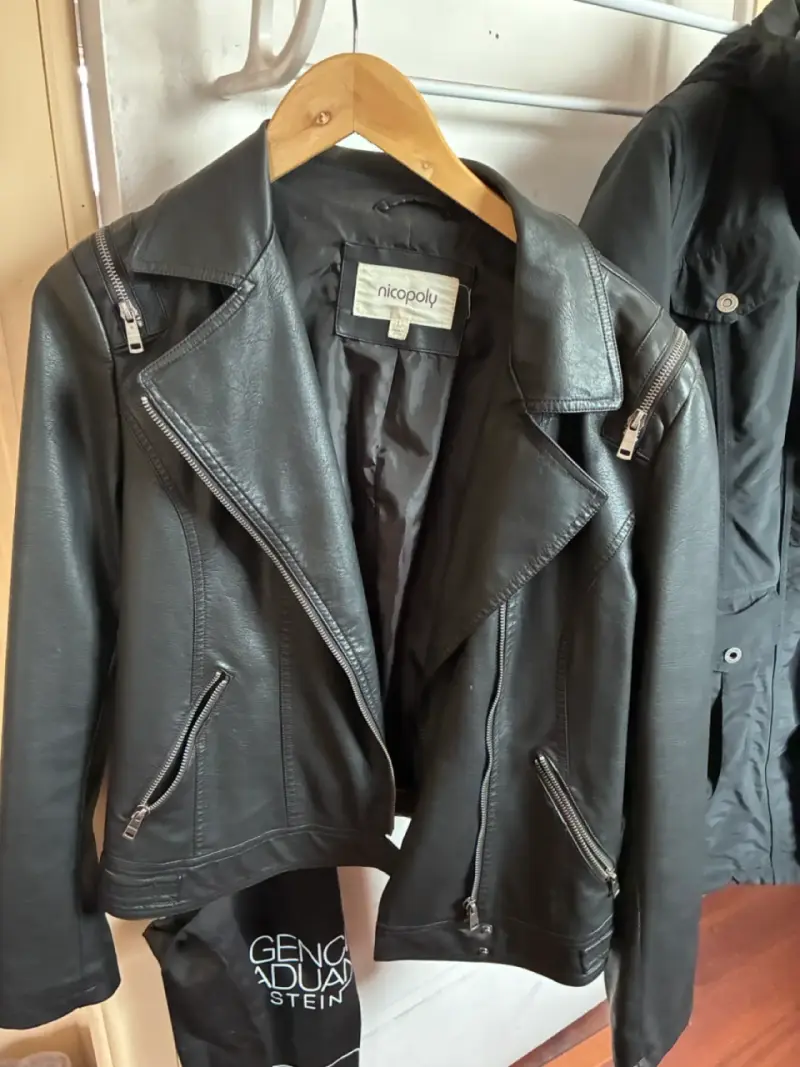 Chaqueta de cuero negra Nicopoly - 2