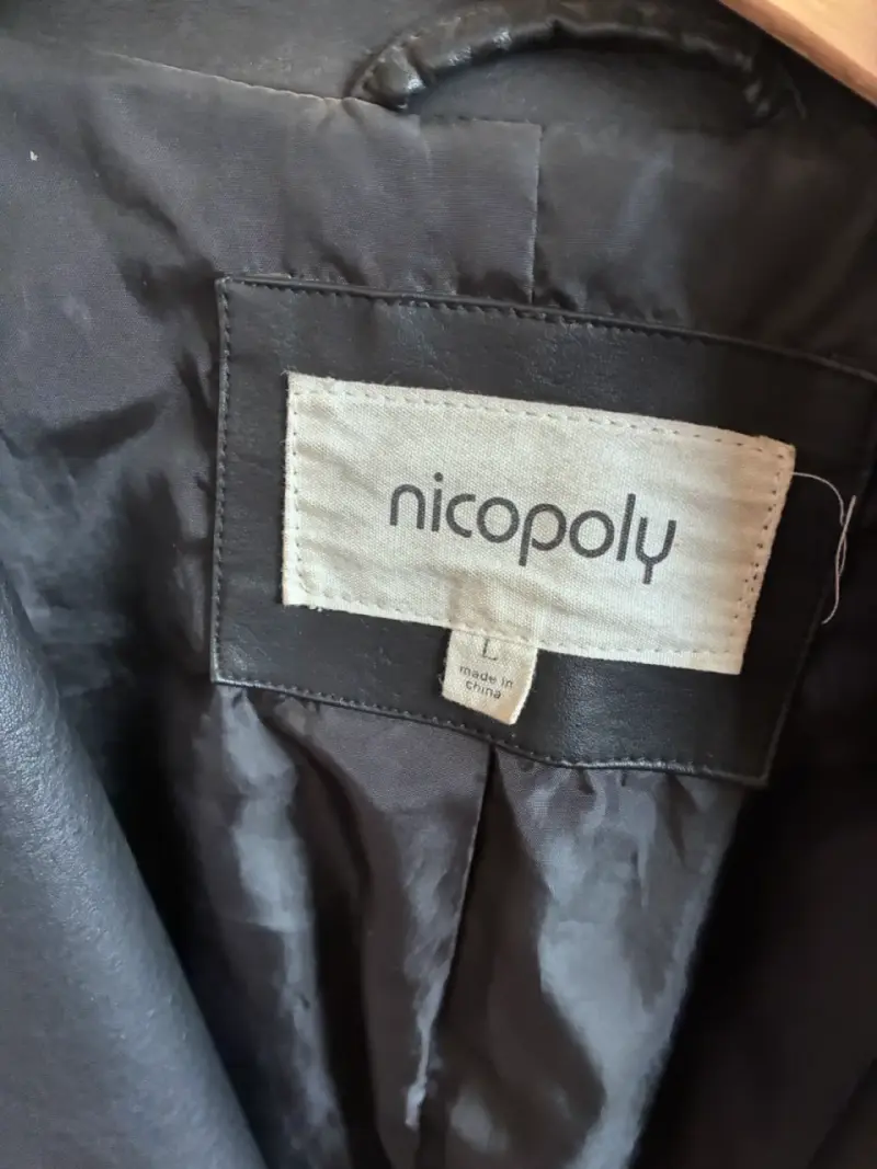 Chaqueta de cuero negra Nicopoly - 4
