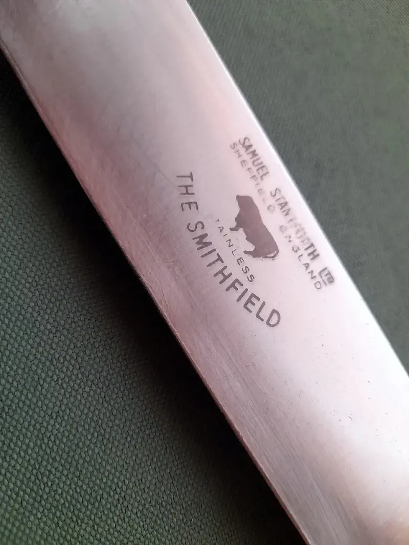 Cuchillo Antiguo Cheff Ingles 1960 Carnicero - 2