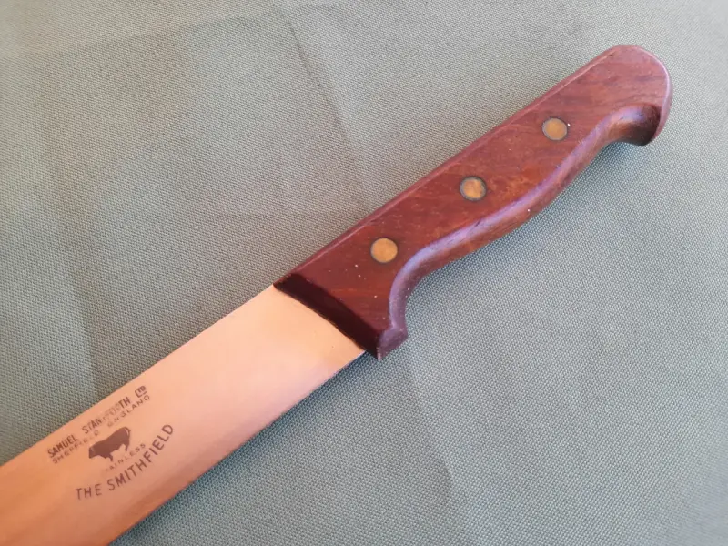 Cuchillo Antiguo Cheff Ingles 1960 Carnicero - 5