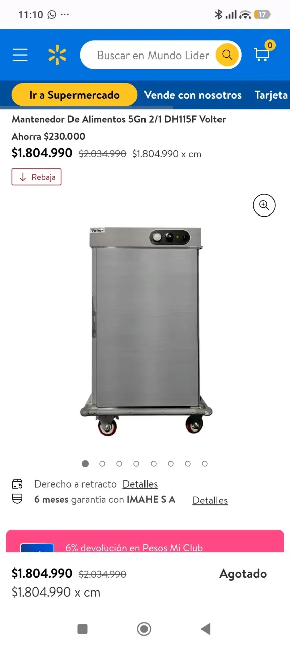 Mantenedor de Alimentos SGn 2/1 DH115F Volter - 6