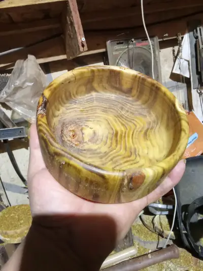 Cuenco de madera artesanal decorativo - miniatura 2