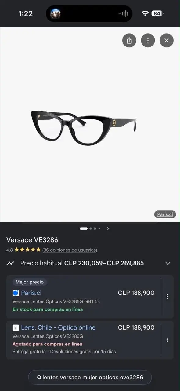 Lentes ópticos Versace VE3286 para mujer - 3