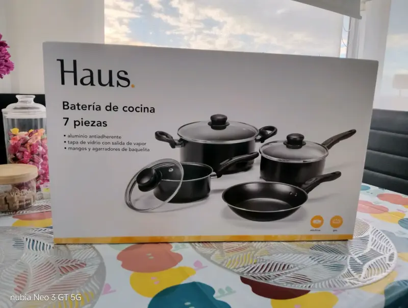 Batería de cocina Haus de 7 piezas