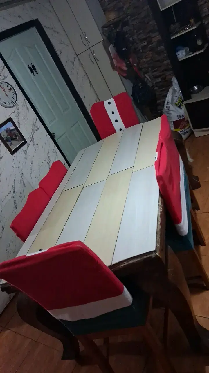 fundas navideñas rojas de 46×40 excelente estado - 1