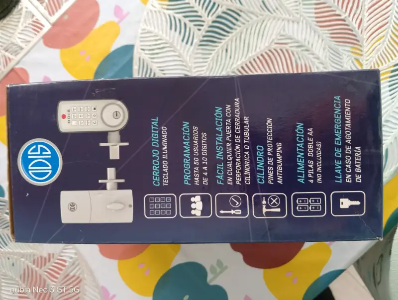 Cerradura / Cerrojo Digital Odis 6400 - 2