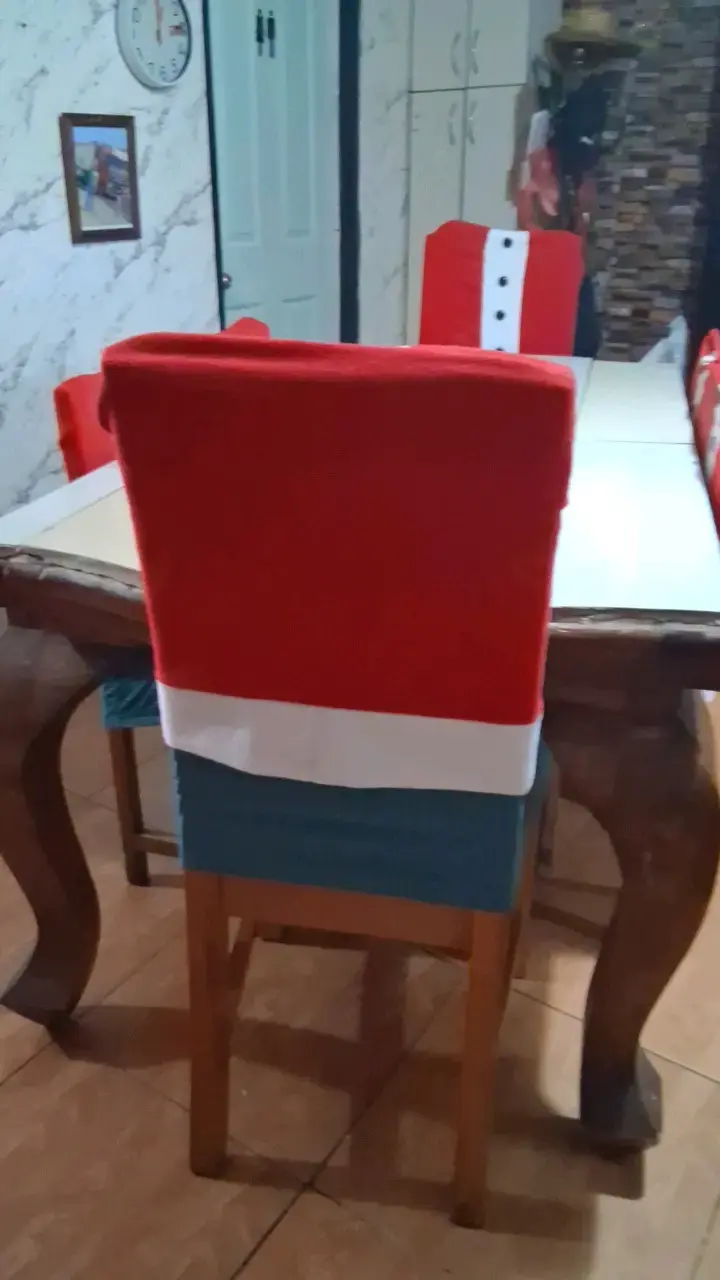fundas navideñas rojas de 46×40 excelente estado - 3
