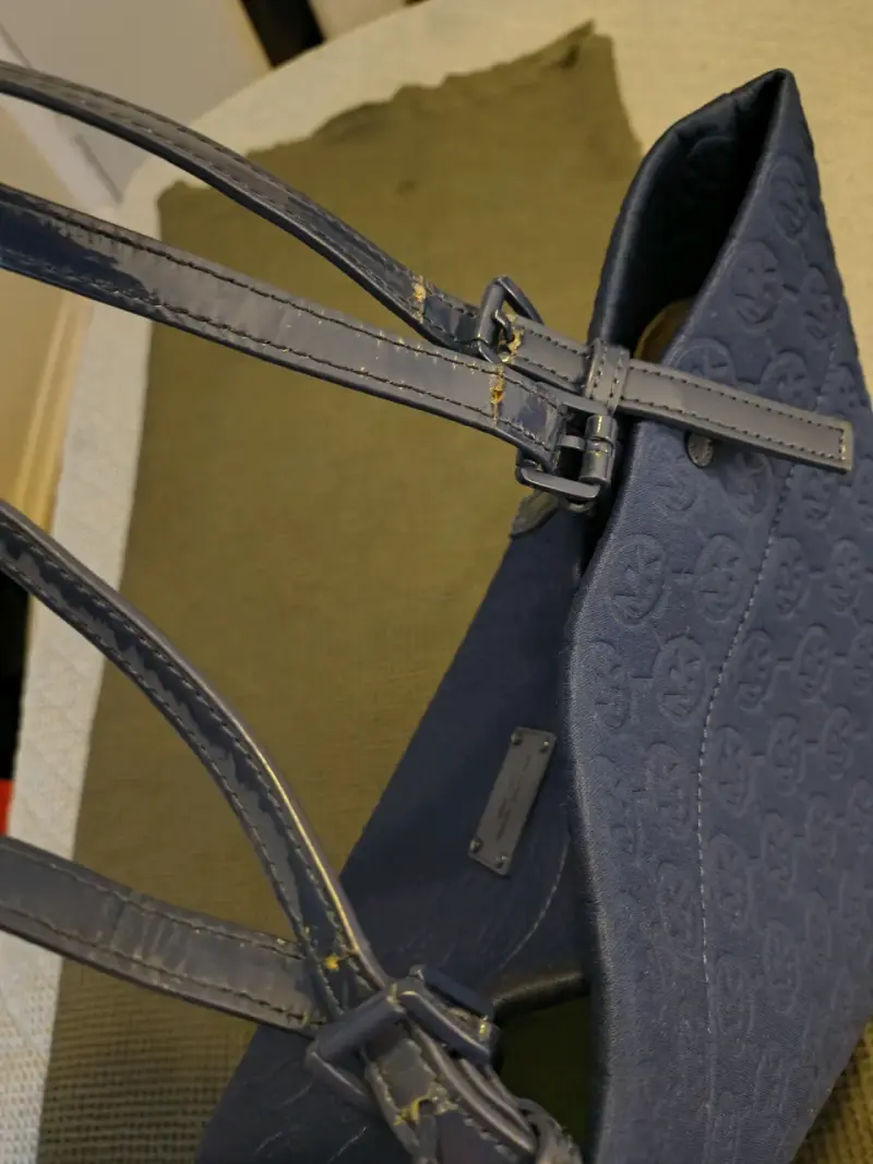 Bolso tote azul Michael Kors con logo - 4