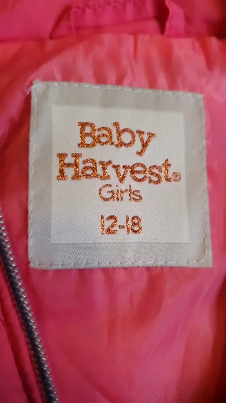 Chaleco acolchado rojo para niña Baby Harvest - 3